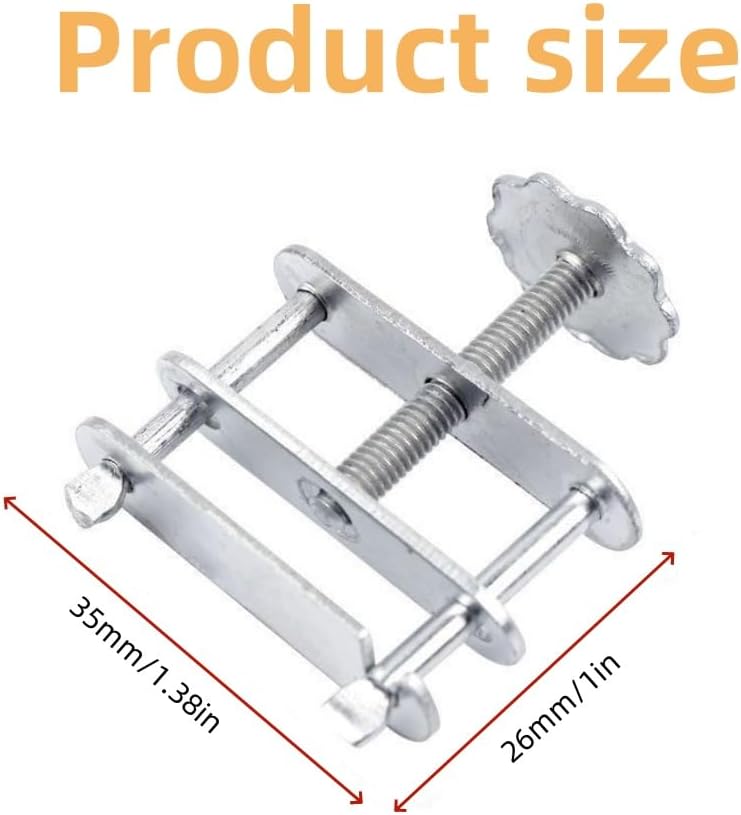 MerciL 10pcs Waterproof Hose Clamps, Stainless Steel Telescopic Flow Control Tubing Clamps Pipe Clamp Adjustable Screw Clamp Bolt Springs Laboratory Tubing Clip Spring Compressor to Rotate Screw Clamp - Image 4